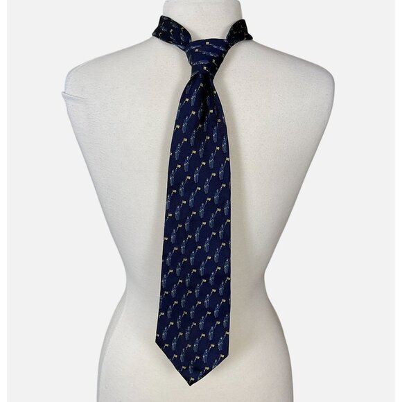 Venice Simplon Collection Orient Express Train Conductor Exclusive Silk Tie - Picture 1 of 11